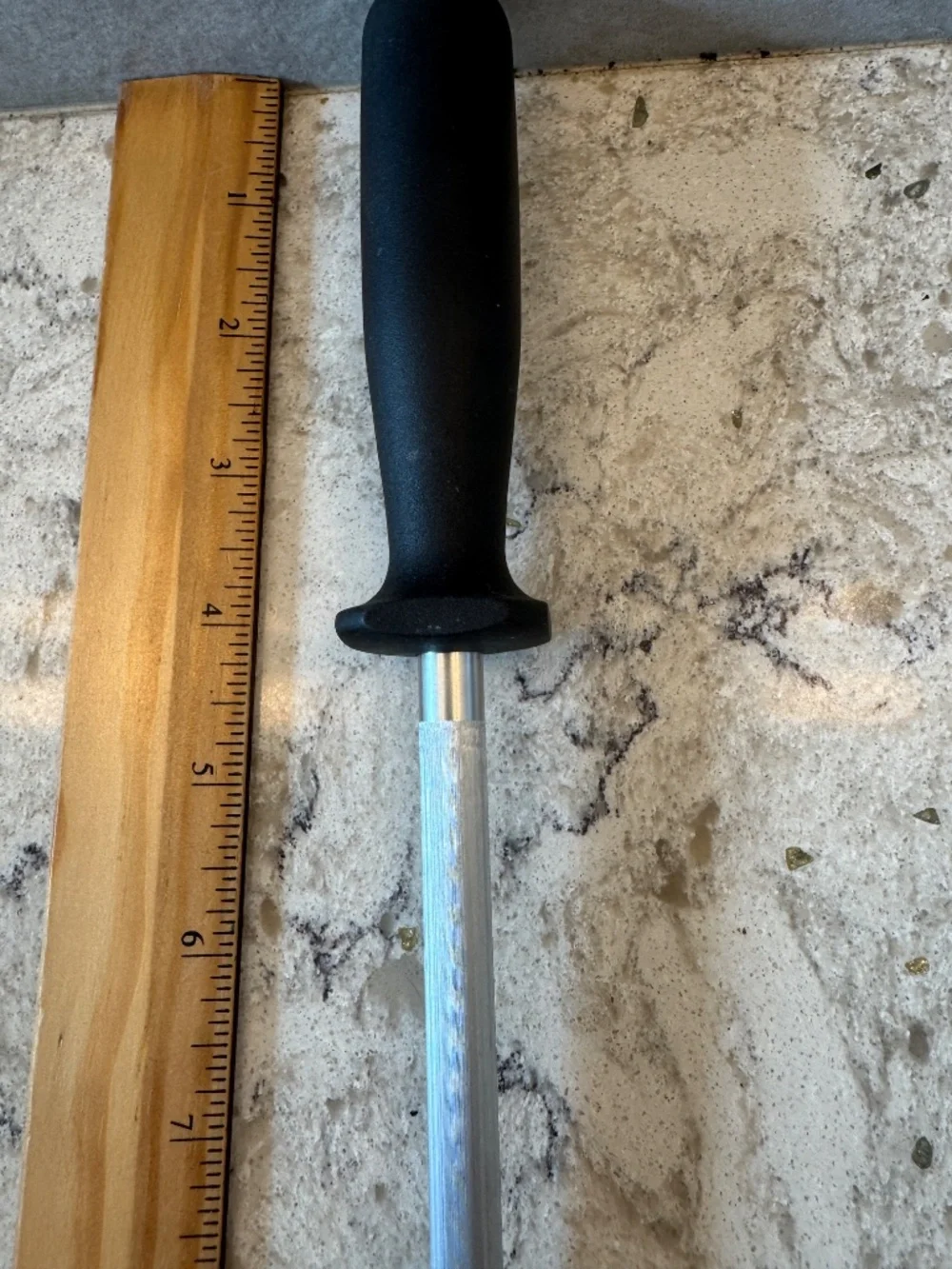 J. Henckels International sharpening honing steel tool 9' w/black handle